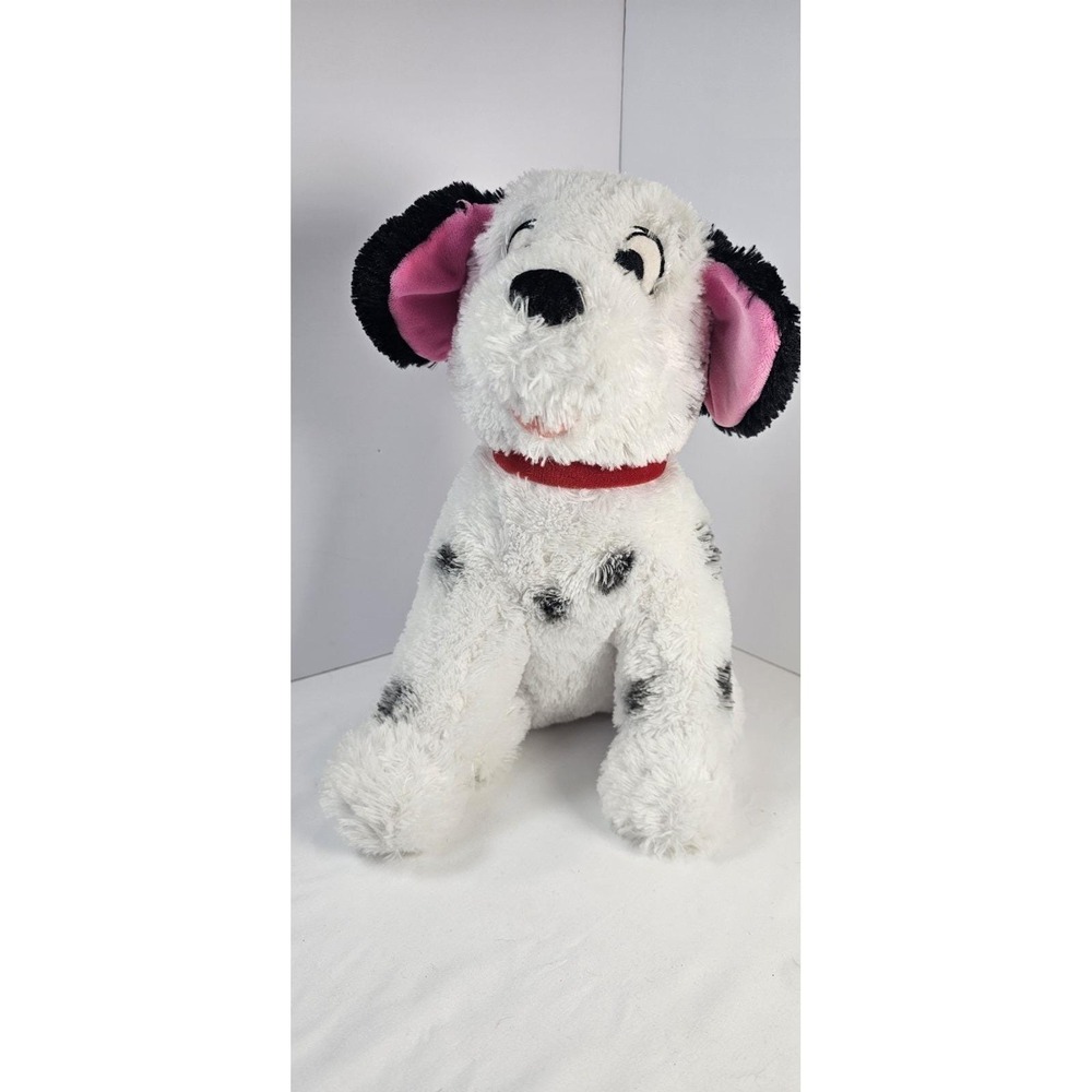 Disney Store Exclusive Dalmatian Puppy Plush 101 Dalmatians Red‎ Collar 12"